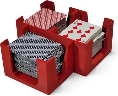 Vista 14 de Bandeja de plástico negro para cartas o carrito, no giratoria, fabricada en Estados Unidos Non-Swivel, Deluxe Plastic, Holds up to 2 decks, Does