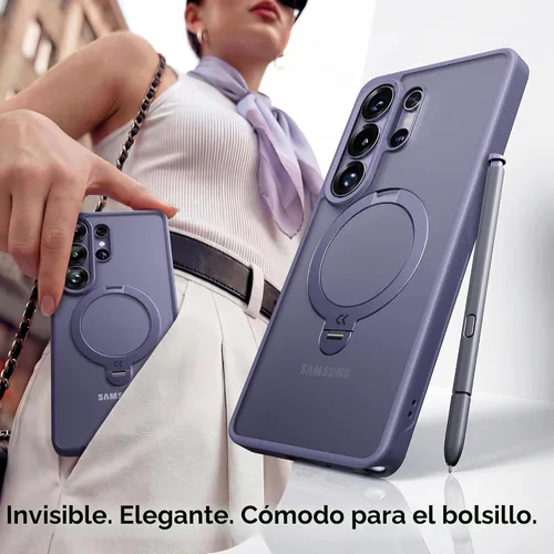 Vista 10 de CASEKOO - Carcasa para Samsung Galaxy S26 Ultra, 360 Spin Stand Fit for MagSafe, 18FT MIL-STD Protection, Shockproof Invisible Ring Holder Matte
