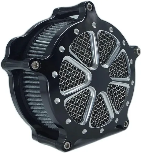 Vista 8 de Filtro de aire de admisión CNC Cut Filtro de aire Venturi Kit de cromo para Harley Dyna 2000 - 2017 Softail 2000 - 2015 Touring 2000 - 2007 Fitment