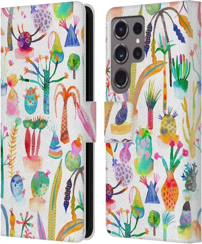Vista 199 de Head Case Designs Officially Licensed Ninola Brushstrokes Black Summer Patterns Leather Wallet Case Compatible with Samsung Galaxy A07 4G