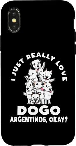 Vista 4 de iPhone 15 Funny Dogo Argentino Dog Case