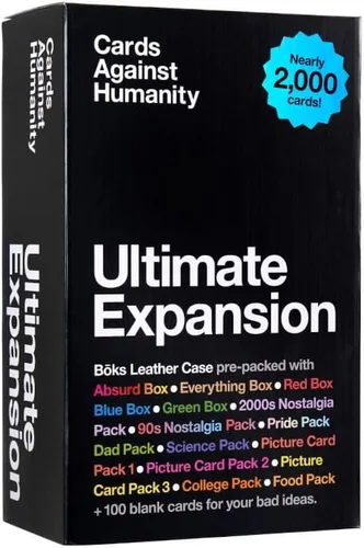 Vista 6 de Cards Against Humanity: Expansión definitiva • Casi 2,000 cartas preempaquetadas en nuestro estuche de almacenamiento Boks