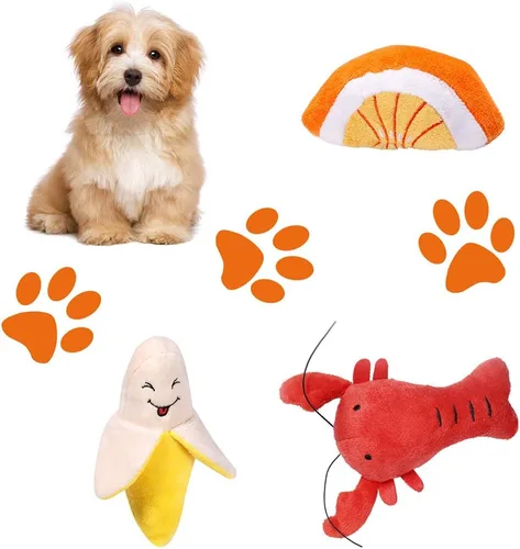 Vista 3 de PLAYJOY Juguetes para perros pequeños, juguetes masticables para cachorros, paquete de 10 juguetes interactivos para perros para aburrimiento