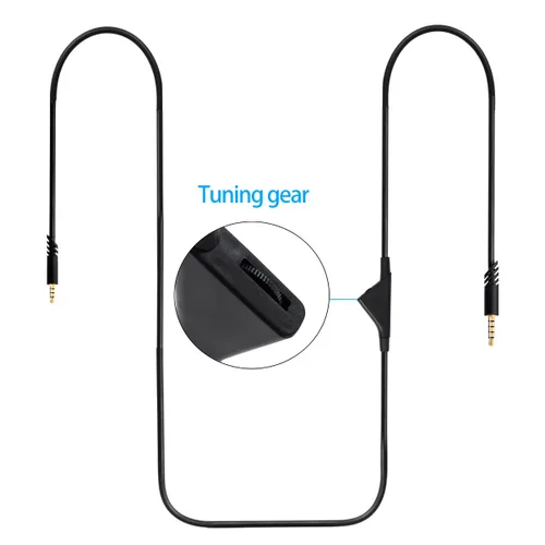 Vista 4 de Cable de repuesto para cable de control de volumen en línea Astro A10 A40, cable de audio para juegos compatible con auriculares Astro A10 A40