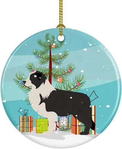 Vista 44 de Caroline's Treasures Cavalier King Charles Spaniel - Adorno de cerámica para árbol de Navidad, decoración colgante para el hogar, Navidad, fiestas