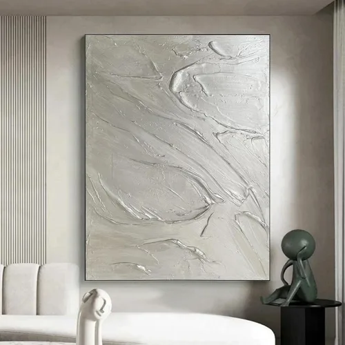Vista 3 de Pintura acrílica de plata metálica, no tóxica, no se decolora, 3.5 onzas líquidas, pintura de hoja de plata para arte, pintura, manualidades, ideal