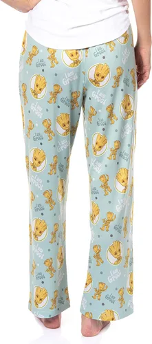 Vista 5 de Marvel Comics - Pantalones de pijama para mujer con texto en inglés "I Am Groot Guardians of The Galaxy