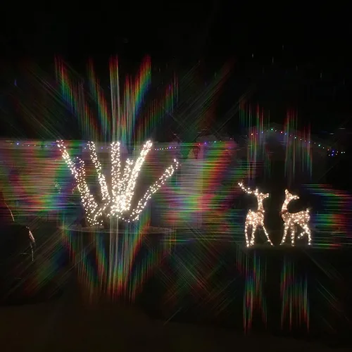 Vista 4 de Alternative Imagination Gafas plegables de difracción para luces rave, festivales - marco mate transparente