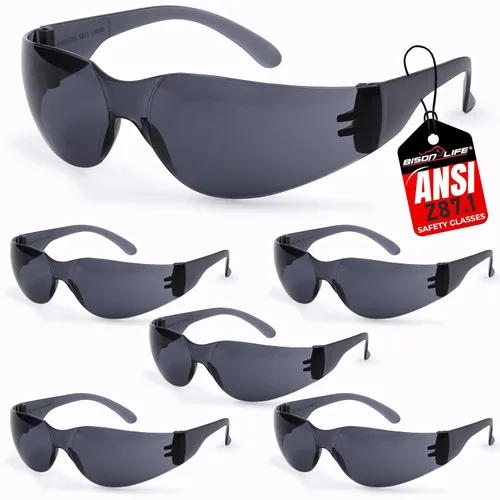 Vista 39 de BISON LIFE Gafas de seguridad surtidas para hombres y mujeres ANSI Z87.1