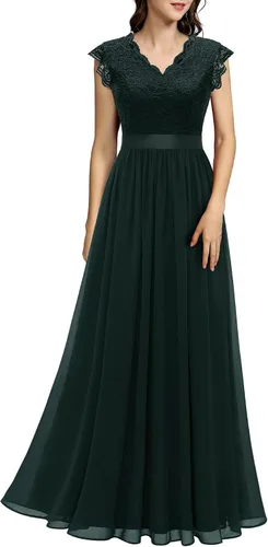 Vista 86 de Dressystar - Vestido de dama de honor, sin mangas, con cuello en V, para fiesta de boda
