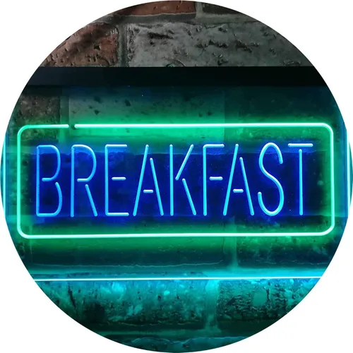 Vista 20 de ADVPRO All Day Breakfast Café - Letrero de neón LED de doble color, azul y rojo, 16 x 12 pulgadas, st6s43-i2862-br azul y Red