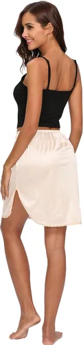 Vista 4 de Medio Slip para mujer debajo del vestido de encaje sedoso