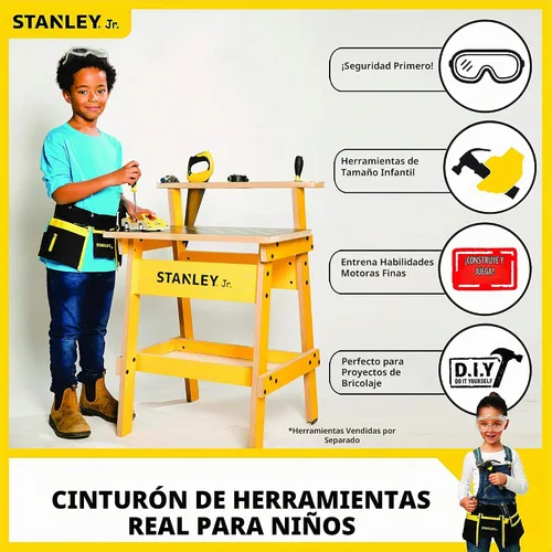 Vista 5 de STANLEY Jr. - Cinturón de herramientas, herramientas a partir de 5 años (T010M-Sy), mixto