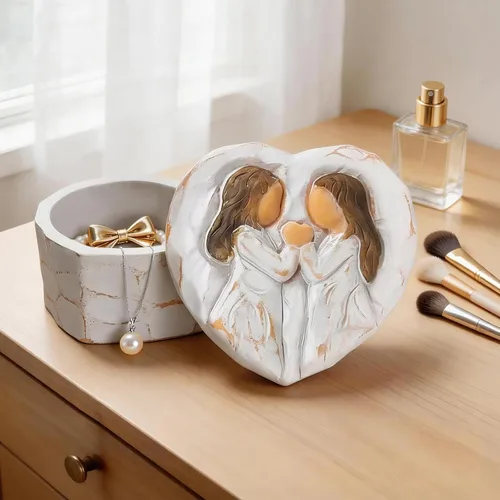 Vista 6 de Regalos para amigas, caja de recuerdo pequeña para amigas, regalos de cumpleaños para el día de la madre para amigos, You're the Sister I Got to