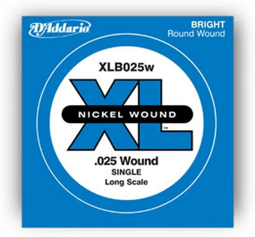 Vista 18 de D'Addario XLB020P Guitarra Bajo de Acero Liso Cuerda Simple, Escala Larga, .020