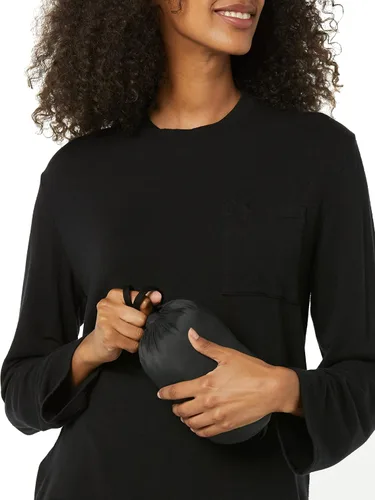Vista 3 de Tienda Essentials - Chaleco para mujer, ligero, impermeable y fácil de guardar