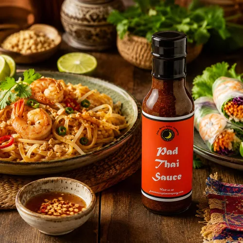 Vista 6 de Premium Salsa PAD THAI Elaborada en pequeños lotes con hierbas frescas de granja para un sabor y ralladura premium Salsa Bold Pad Thai