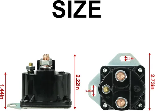 Vista 3 de Solenoide de arranque SW1951C de 12V con 3 terminales de reemplazo para Fo-rd F150 F250 F350 F450 F550 E150 E250 E350 Es-cort Bro-nco Mus-tang