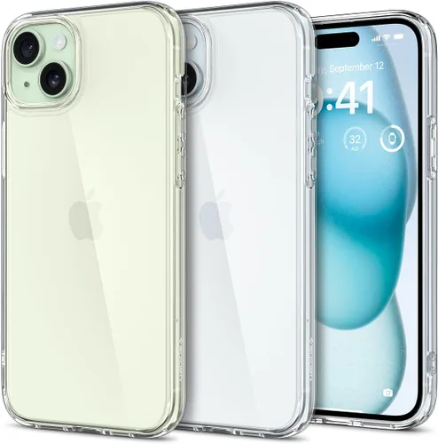 Vista 95 de Spigen Funda para iPhone 12 Mini, ultra híbrida, sin anillo magnético, antiamarilleo, transparente