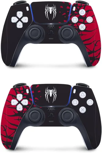 Vista 6 de Edición regular de discos PS5 NOWSKINS Spider Man PS5 Skin para Playstation 5, funda de vinilo 3M premium para PS5 Disc Edition y PS5 Controller