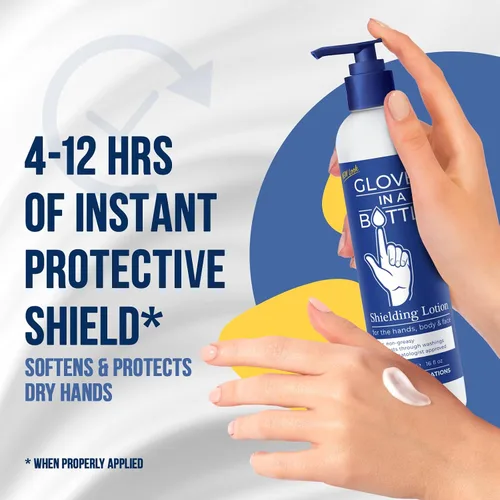 Vista 4 de Crema de manos Working Hands de Gloves In A Bottle – Loción hipoalergénica hidratante para manos severamente agrietadas – Tratamiento protector