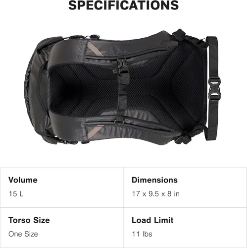 Vista 6 de Exped Mochila de senderismo Typhoon Negro