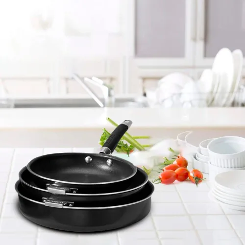 Vista 3 de Cuisinart SmartNest - Juego de 9 piezas de aluminio antiadherente (negro)