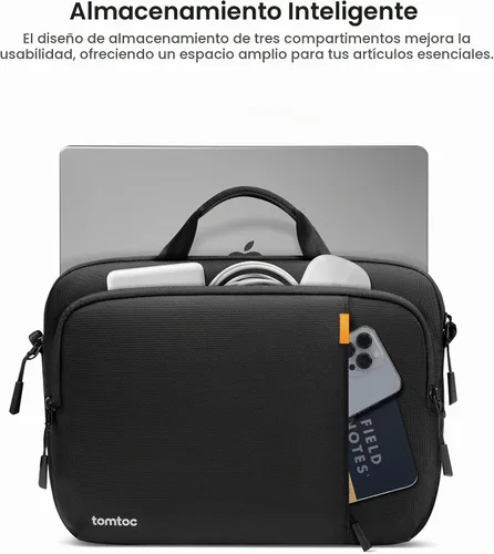 Vista 6 de tomtoc estuche de transporte 360 para laptop de 14 pulgadas MacBook Pro M5/M4/M3/M2/M1 Pro/Max A3434 A3112 A3401 A3185 A2992, bolsa de hombro