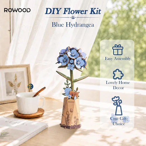 Vista 2 de rowood Kits de flores de madera de bricolaje-TW141