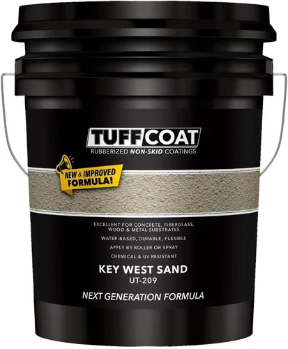 Vista 17 de TUFF Coat UT-100 revestimiento antiderrapante, 1 galón Blanco