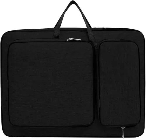 Vista 4 de PENINSULA LOVE Portafolio de arte 8K Bolsa de transporte impermeable para artistas, bolsa de mano portátil para artistas, bolsa de almacenamiento