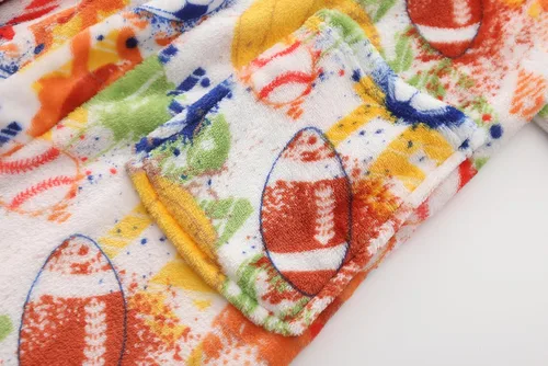 Vista 111 de E.W Apparel Bata de baño de forro polar con capucha para niños, bata suave y mullida para niños pequeños