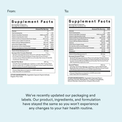Vista 8 de Nutrafol Women Hair Growth Supplements, Ages 18-44, 1-Month Bottle