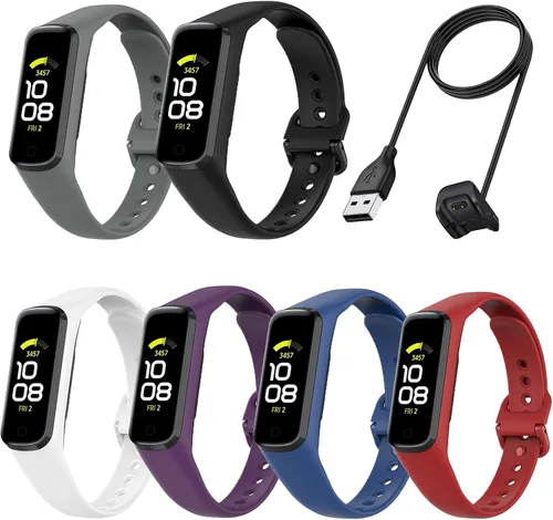 Vista 8 de Cargador compatible con Samsung Galaxy Fit 2, cable de carga USB de repuesto, adaptador de accesorios para Samsung Galaxy Fit 2