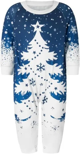 Vista 5 de Pijamas familiares de Navidad a juego para mujereshombresniñosbebés, pijamas de Navidad para fiestas de Navidad