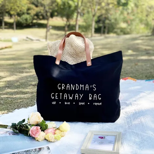 Vista 5 de Lamyba Bolsa de mano para la abuela - Regalo perfecto de cumpleaños para la abuela