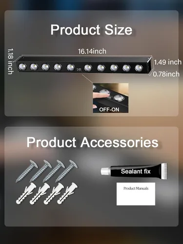 Vista 6 de Luz Solar para Letreros Lámpara de Pared, Juego de 2 Luces Solares para Letreros Exteriores, con Carga Automática y Función de Encendido/Apagado