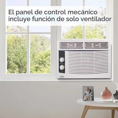 Vista 2 de BLACK+DECKER Aire acondicionado de ventana 5,000 BTU, BWAC05MWTB, blanco