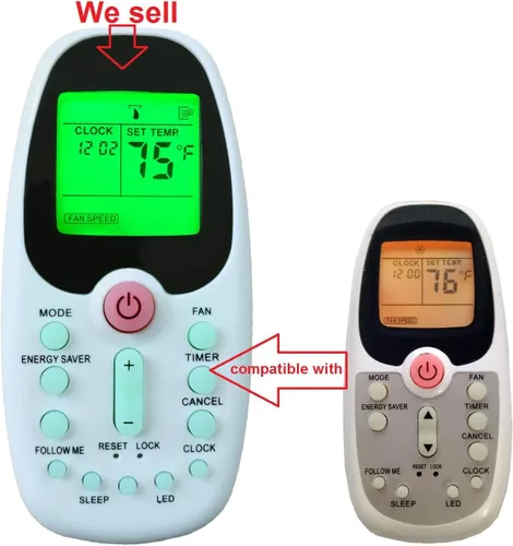 Vista 4 de Reemplazo para Keystone Midea Indurama Aire Acondicionado Control Remoto R09B/BGCE R09/BGCE RG09E/BGCEU1 R09D/BGCE