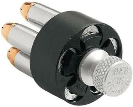 Vista 3 de HKS 36-A Series A Speedloader, Modelo 36A (5-Shot), Negro, 1 paquete