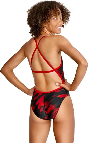 Vista 4 de Speedo Women's Swimsuit One Piece Powerflex Cross Back Printed Adult Team