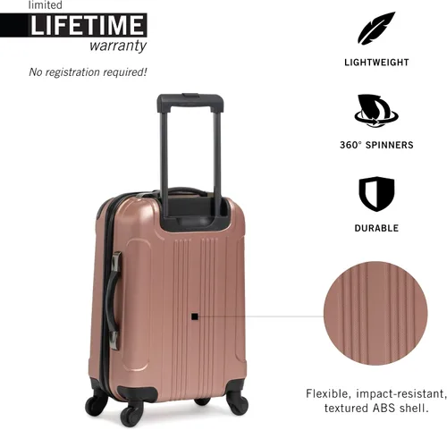 Vista 2 de Kenneth Cole Reaction Out Of Bounds - Equipaje de transporte vertical, Rose gold), 5705042RG