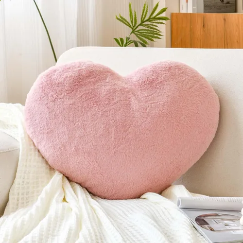 Vista 13 de XVTRU Almohadas de Corazón Negro, Linda Almohada Decorativa de Corazón, Almohadas en Forma de Corazón para Cama, Cojín de Almohada de Decoración