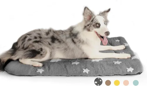 Vista 13 de Mora Pets - Cama para gatos de interior lavable, almohadilla antideslizante para jaula de perros, linda cama para perros con estrellas para perros
