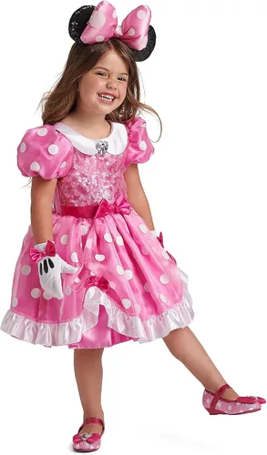 Vista 2 de Disney Disfraz de Minnie Mouse para niños color rosa