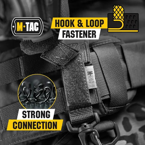 Vista 3 de M-Tac Key Holder for Belt with Key Clip - Tactical Key Chains for Mens - Molle Military Key Keeper Negro