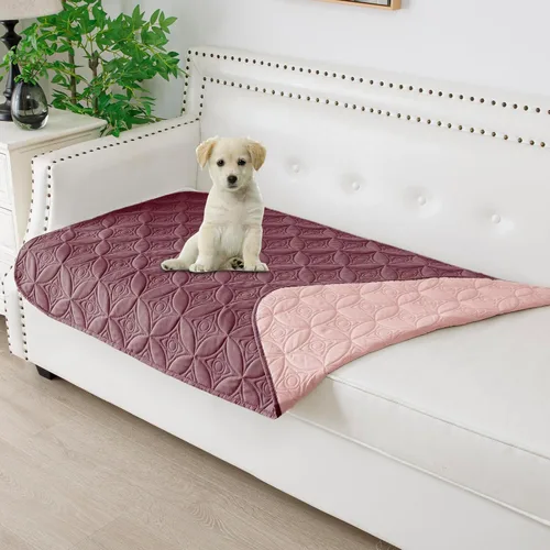 Vista 32 de Manta impermeable para perro, 30 x 30 pulgadas, fundas de sofá para mascotas pequeñas para sofá, silla, cama, protector de muebles de perros
