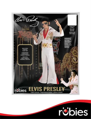 Vista 7 de Rubies Elvis Presley: Disfraz de Elvis Presley para niños, talla M