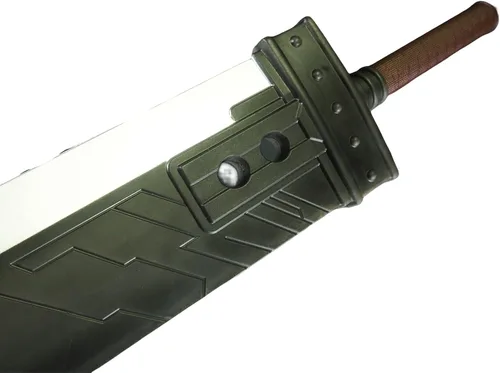 Vista 6 de Espada de espuma de fantasía de 42.5 pulgadas, espada de cosplay de anime, espada Buster, espada ancha Zweihander de espuma de poliuretano