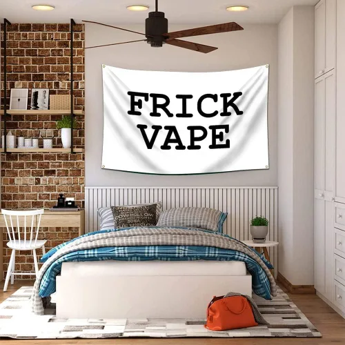 Vista 4 de Bandera Frick Vape de 3 x 5 pies Decoración de pared